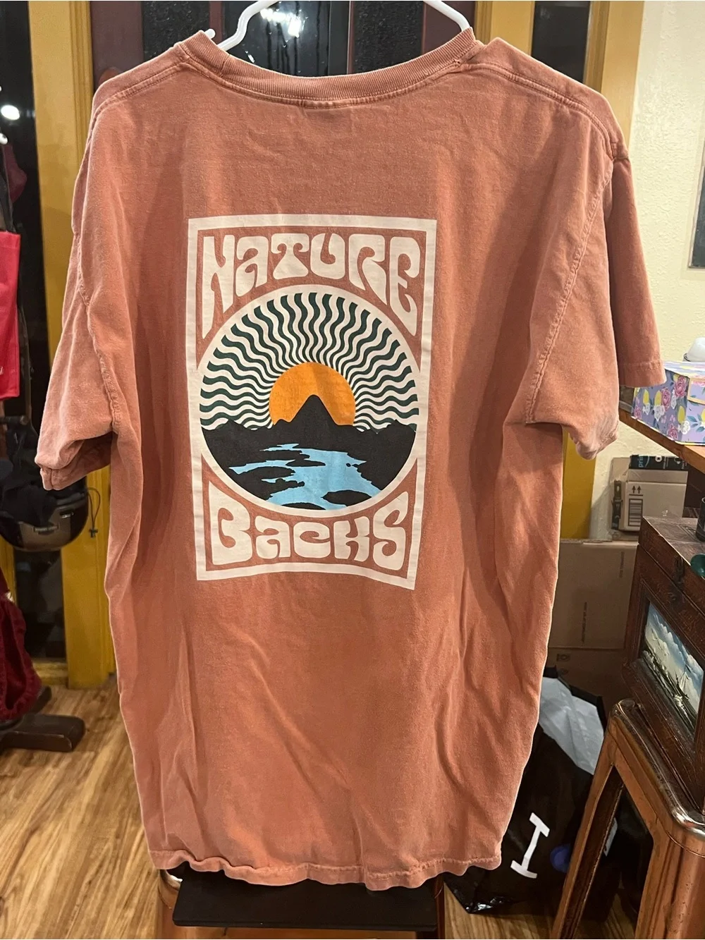 Nature Graphic Short Sleeve Tee - Rust